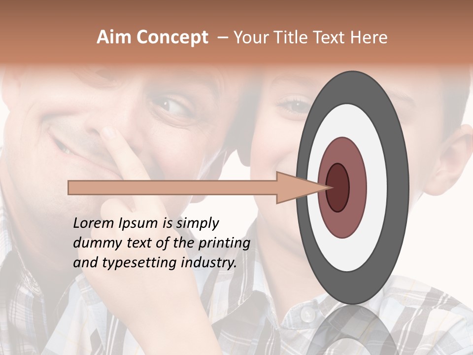 Dad Two Portrait PowerPoint Template