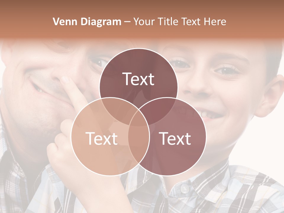 Dad Two Portrait PowerPoint Template