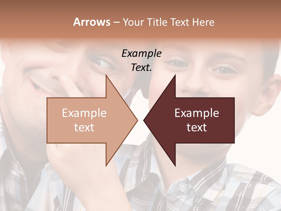 Dad Two Portrait PowerPoint Template