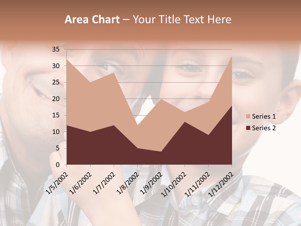 Dad Two Portrait PowerPoint Template