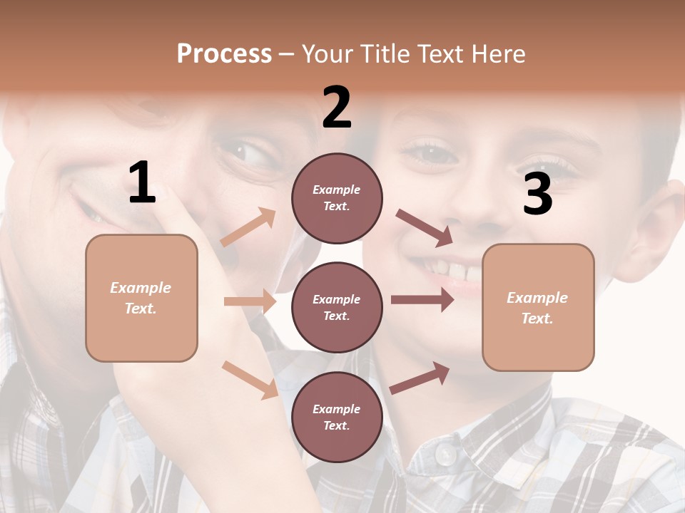 Dad Two Portrait PowerPoint Template