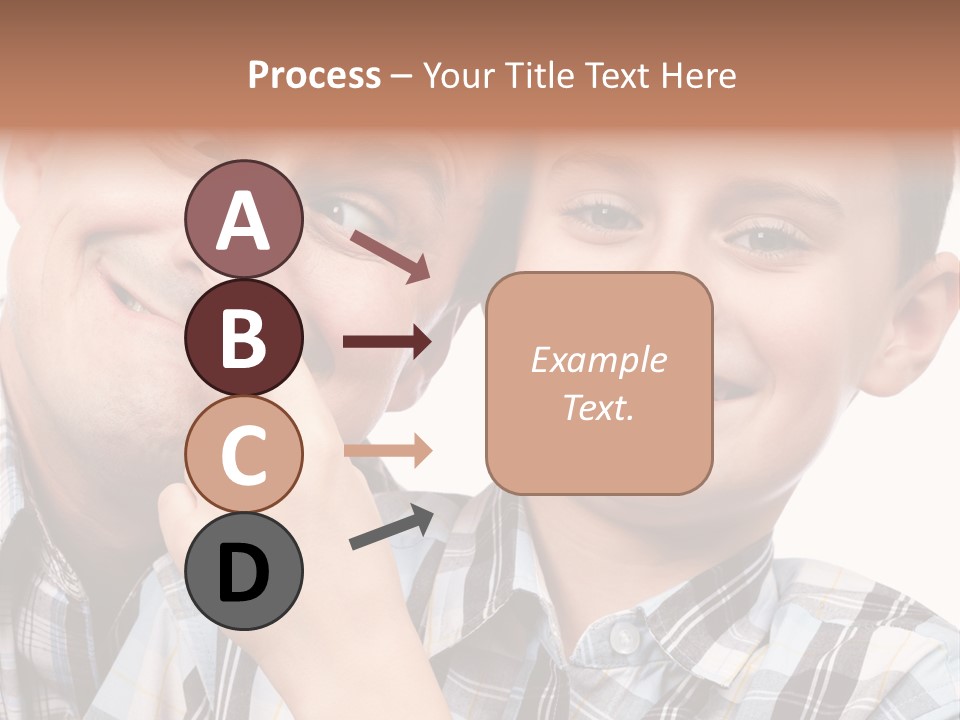 Dad Two Portrait PowerPoint Template