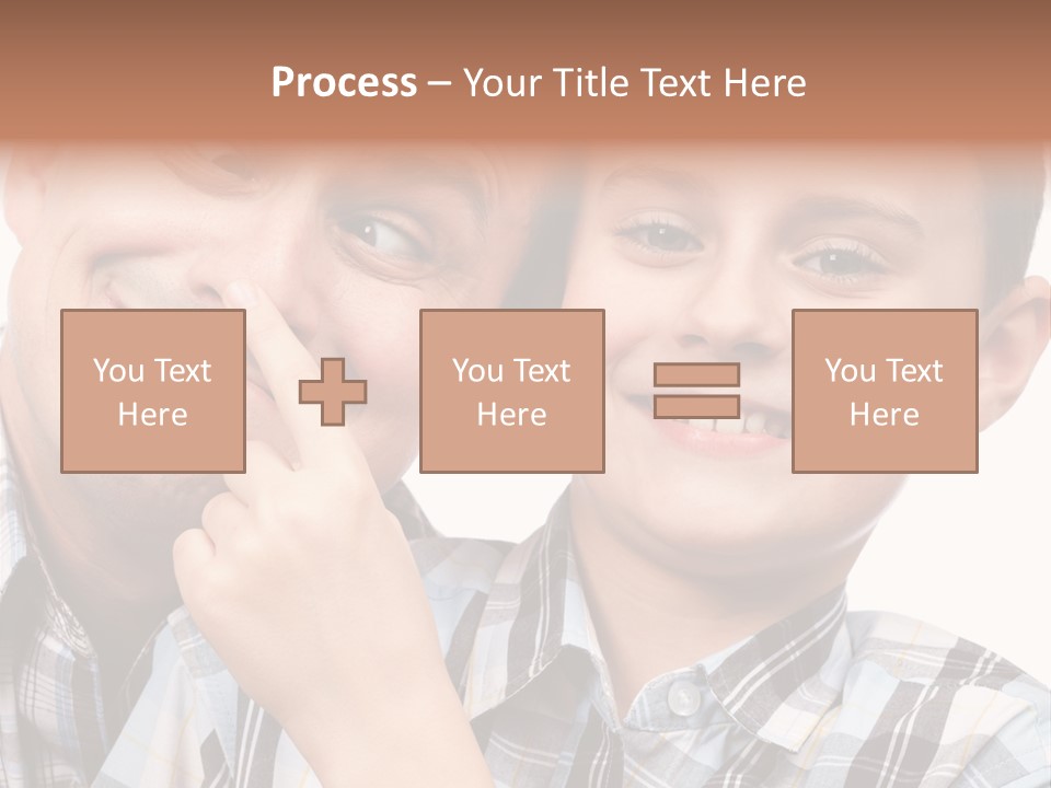 Dad Two Portrait PowerPoint Template