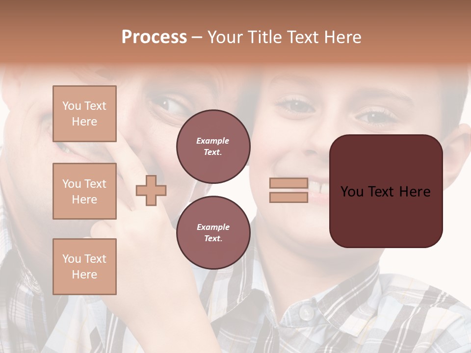 Dad Two Portrait PowerPoint Template