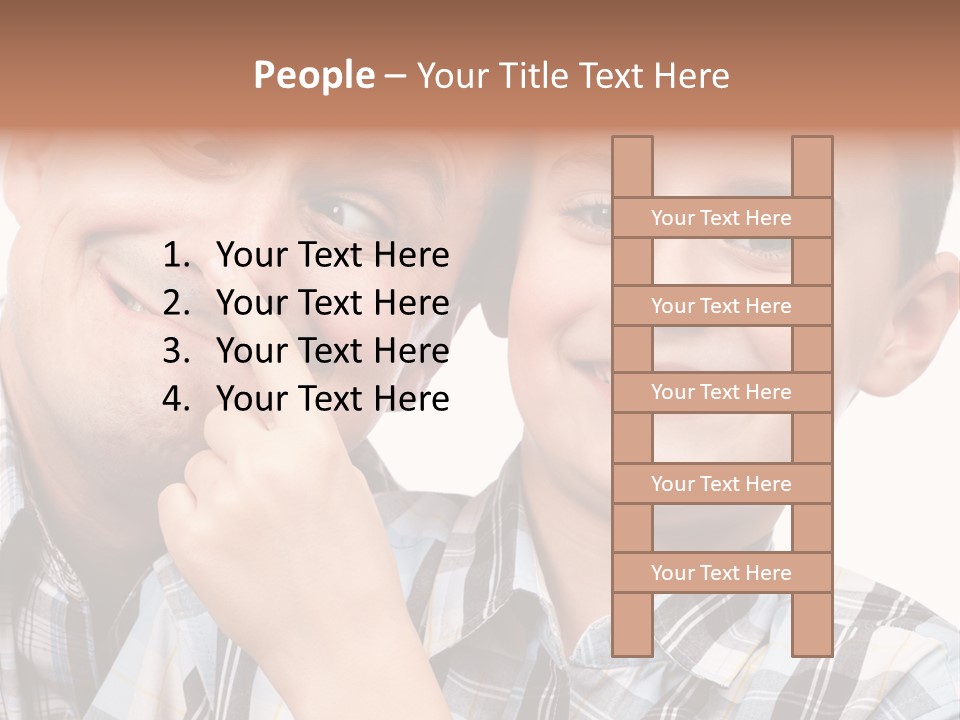 Dad Two Portrait PowerPoint Template