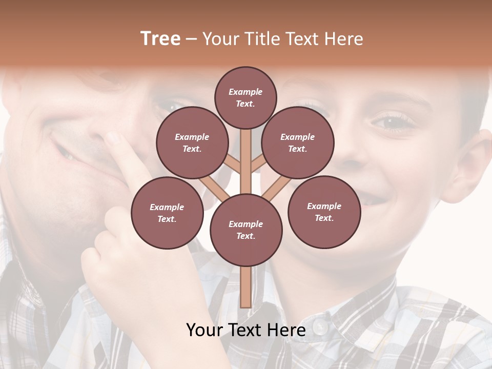 Dad Two Portrait PowerPoint Template