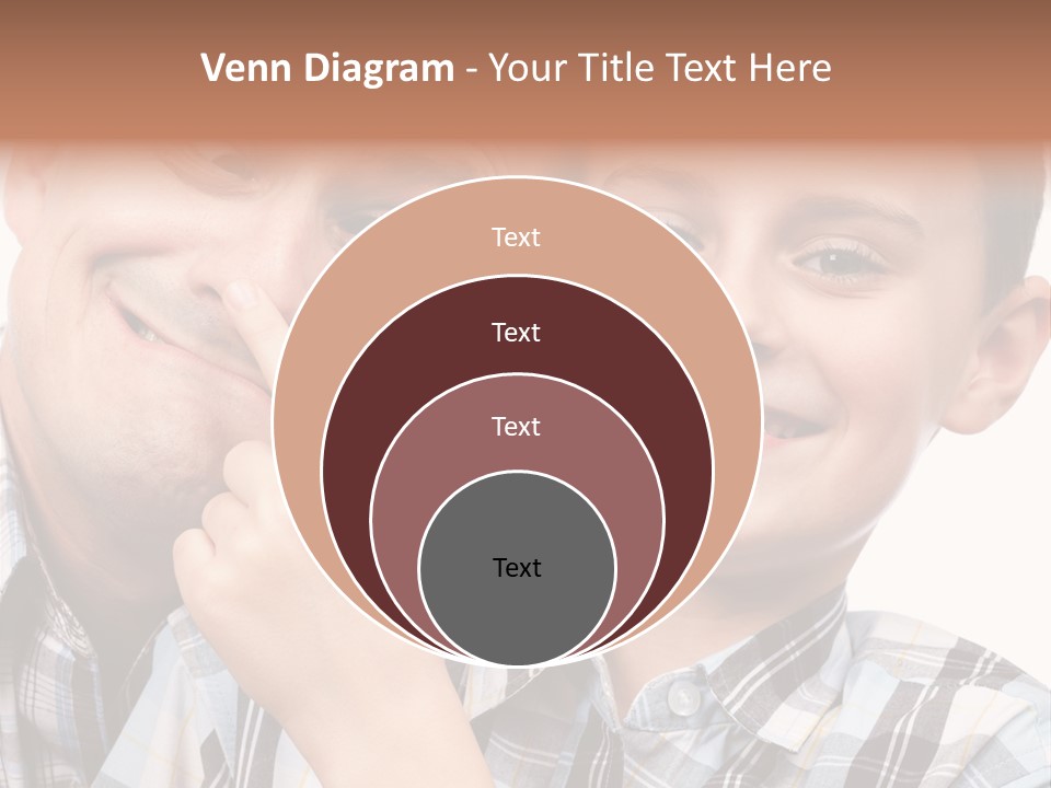 Dad Two Portrait PowerPoint Template