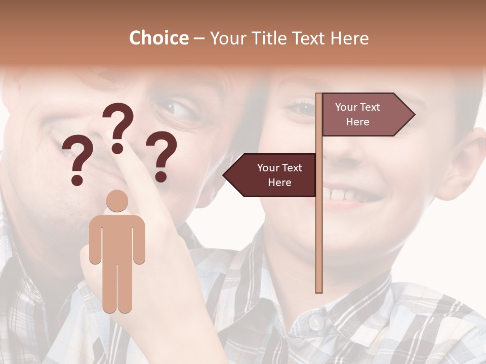 Dad Two Portrait PowerPoint Template