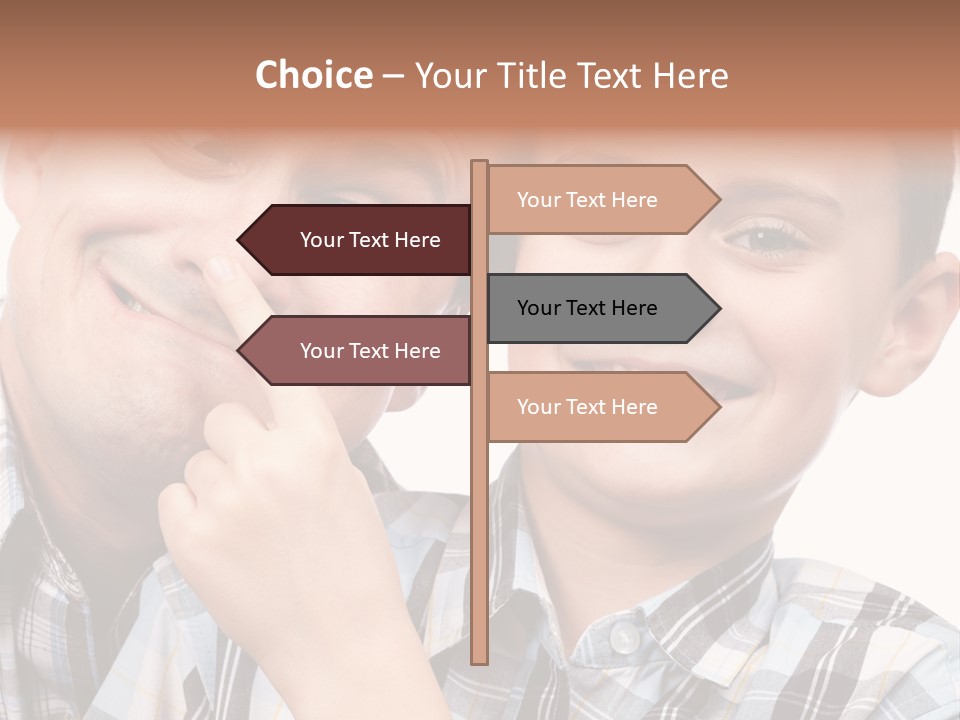 Dad Two Portrait PowerPoint Template