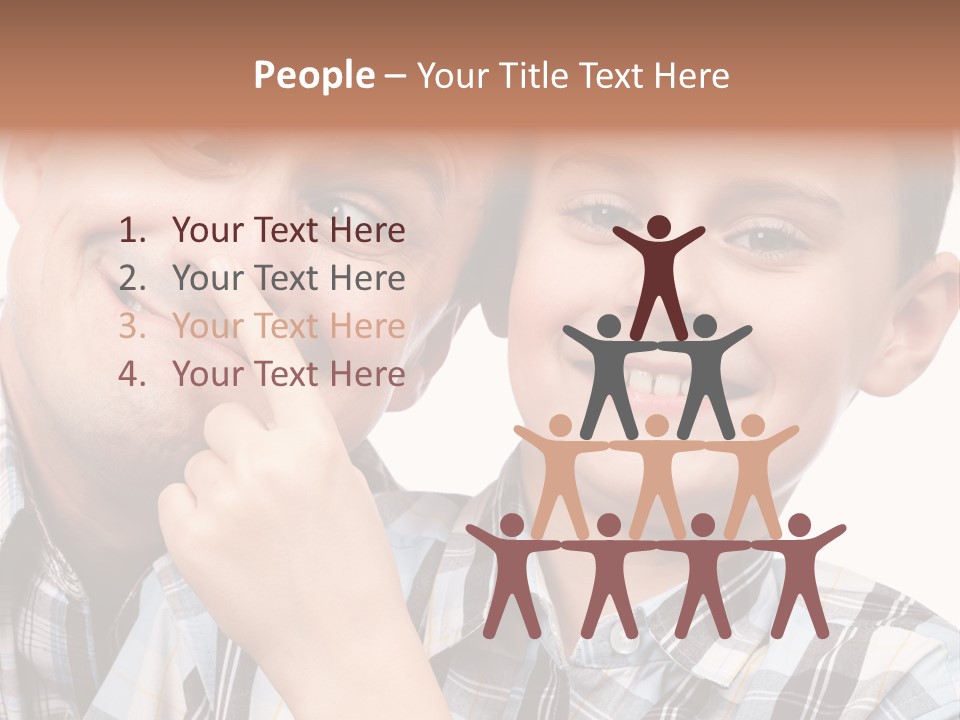 Dad Two Portrait PowerPoint Template
