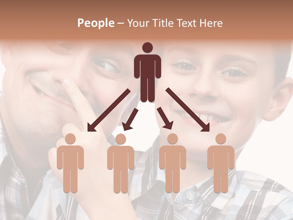 Dad Two Portrait PowerPoint Template