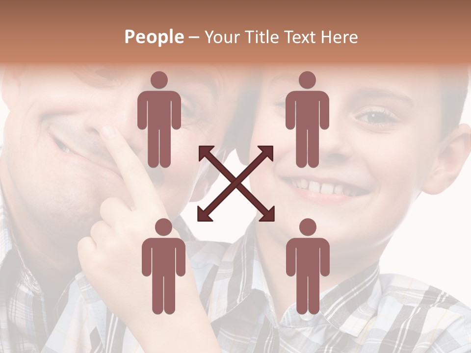 Dad Two Portrait PowerPoint Template