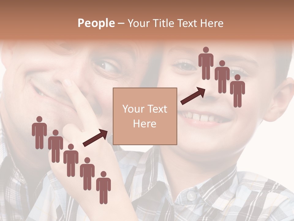 Dad Two Portrait PowerPoint Template