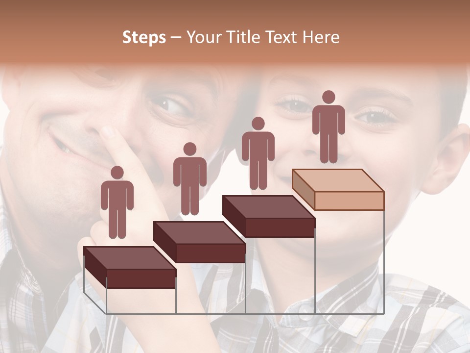 Dad Two Portrait PowerPoint Template