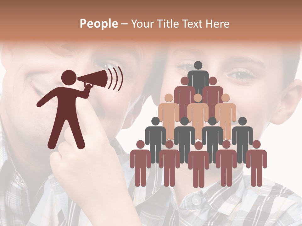 Dad Two Portrait PowerPoint Template