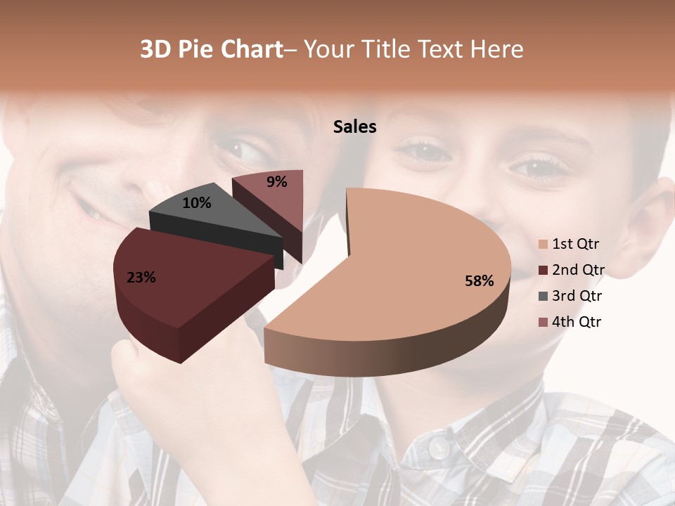 Dad Two Portrait PowerPoint Template
