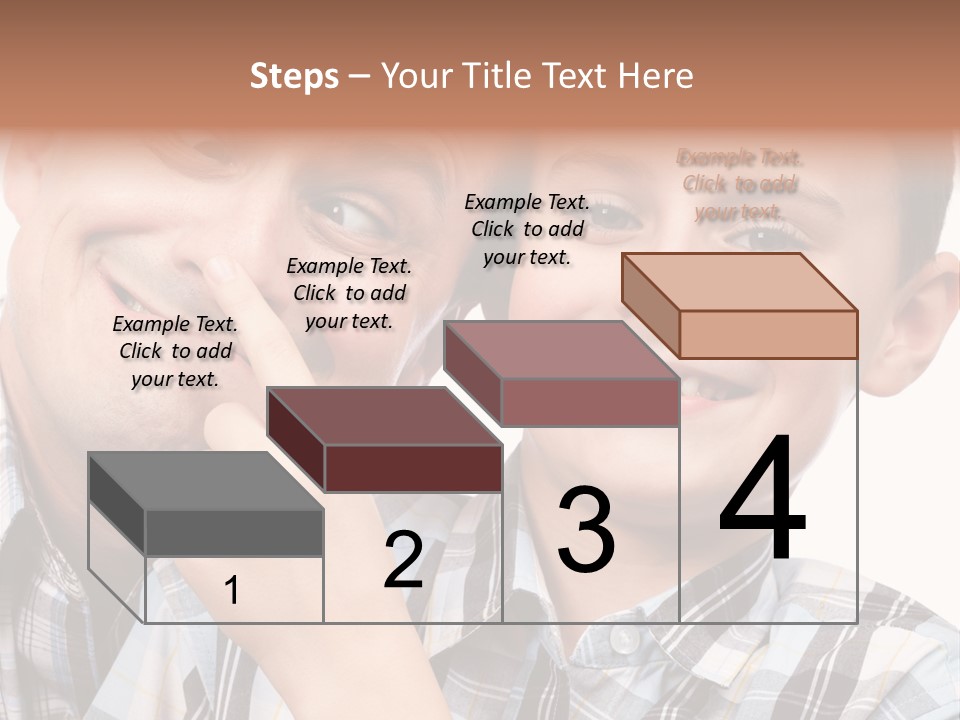 Dad Two Portrait PowerPoint Template