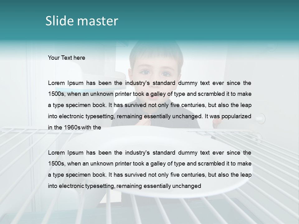 Hungry White Empty PowerPoint Template