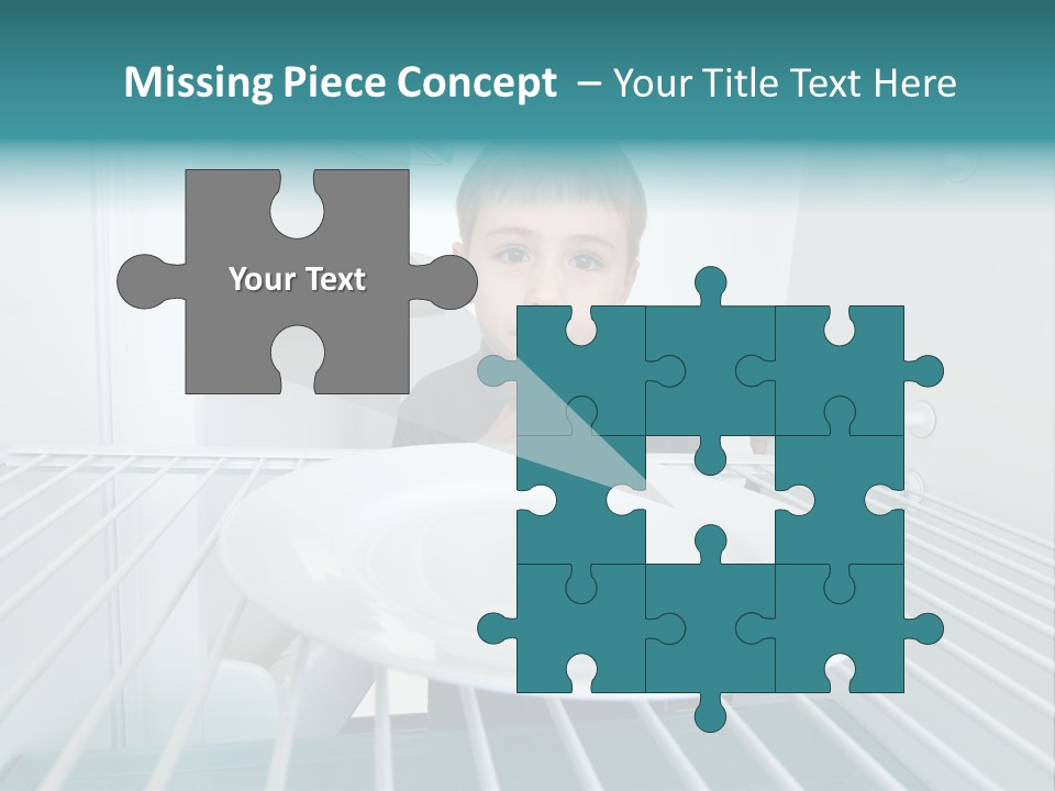 Hungry White Empty PowerPoint Template