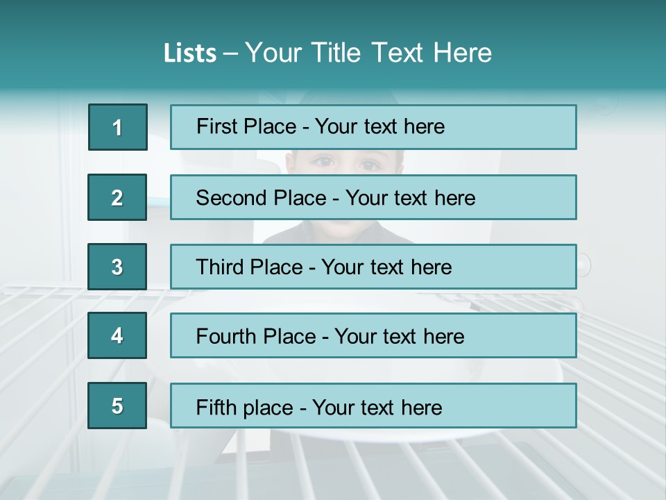 Hungry White Empty PowerPoint Template
