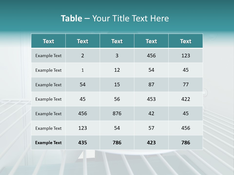 Hungry White Empty PowerPoint Template