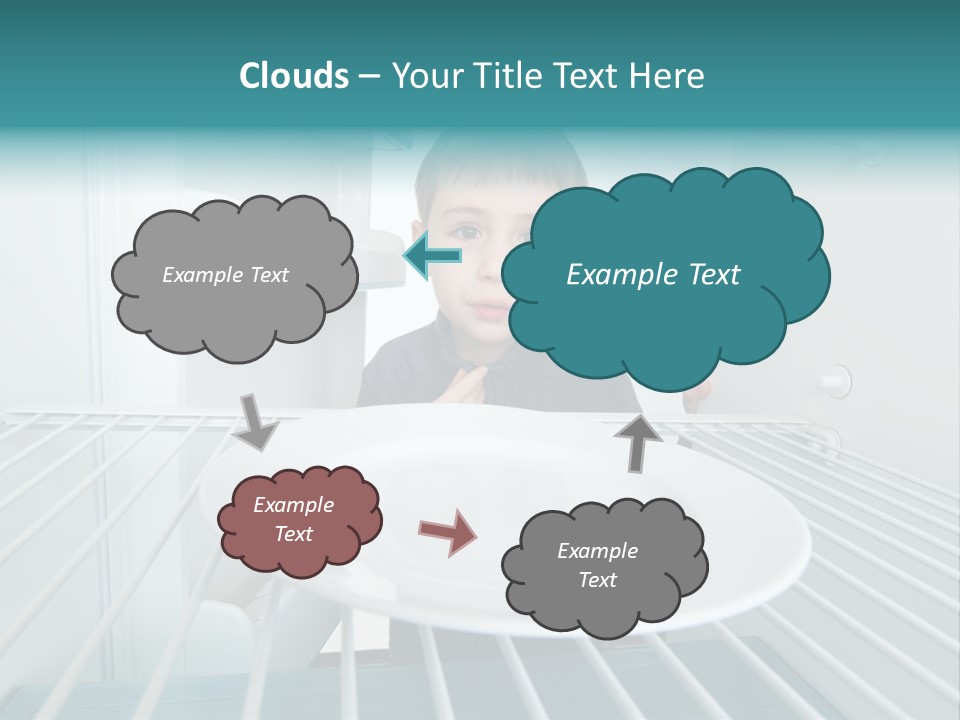 Hungry White Empty PowerPoint Template