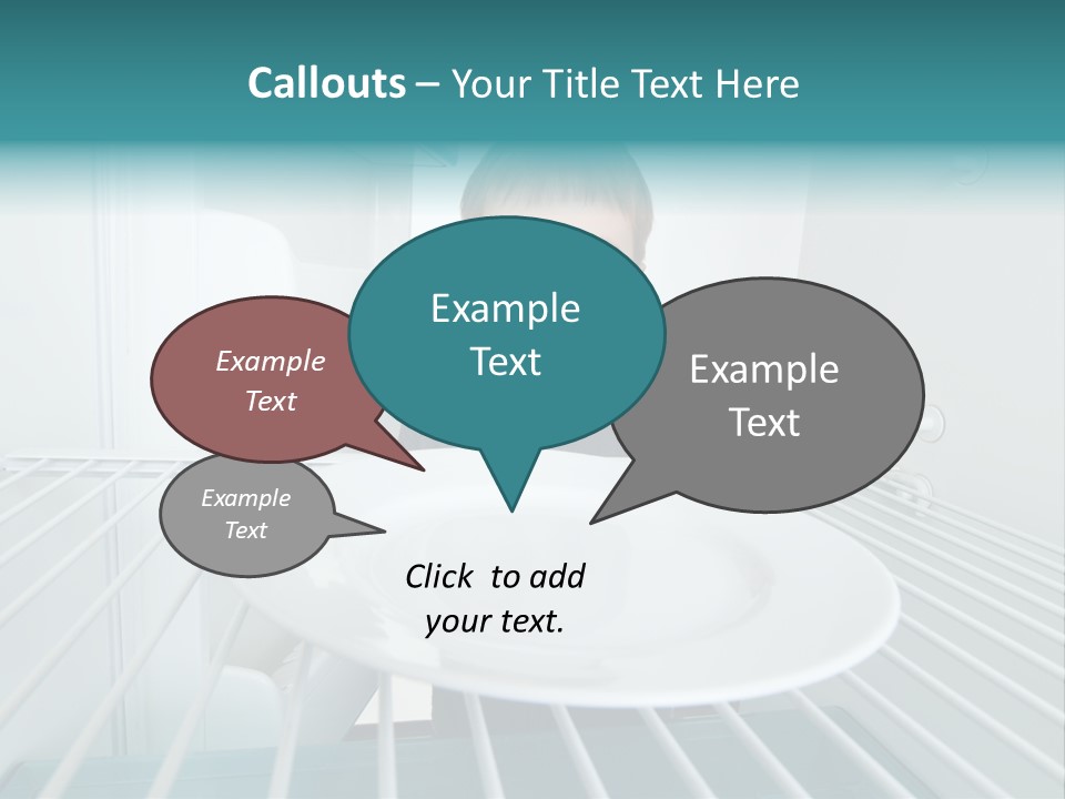 Hungry White Empty PowerPoint Template