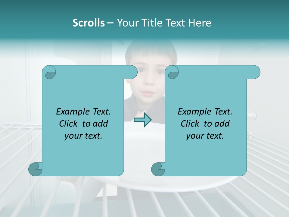 Hungry White Empty PowerPoint Template