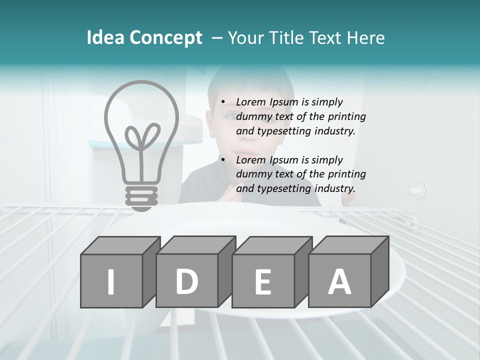 Hungry White Empty PowerPoint Template