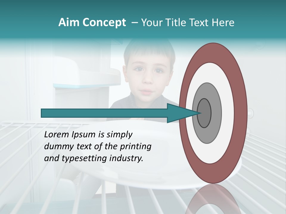 Hungry White Empty PowerPoint Template