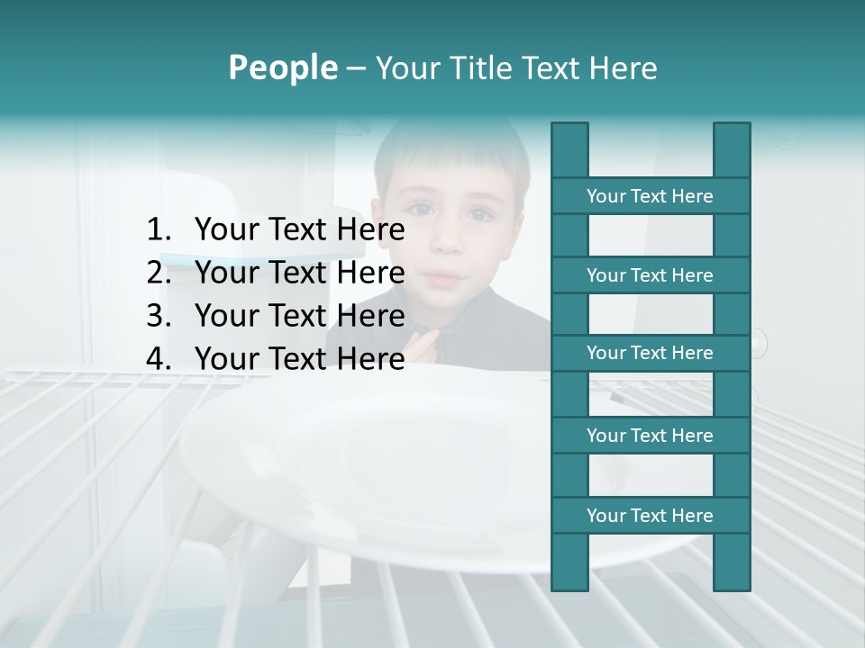 Hungry White Empty PowerPoint Template