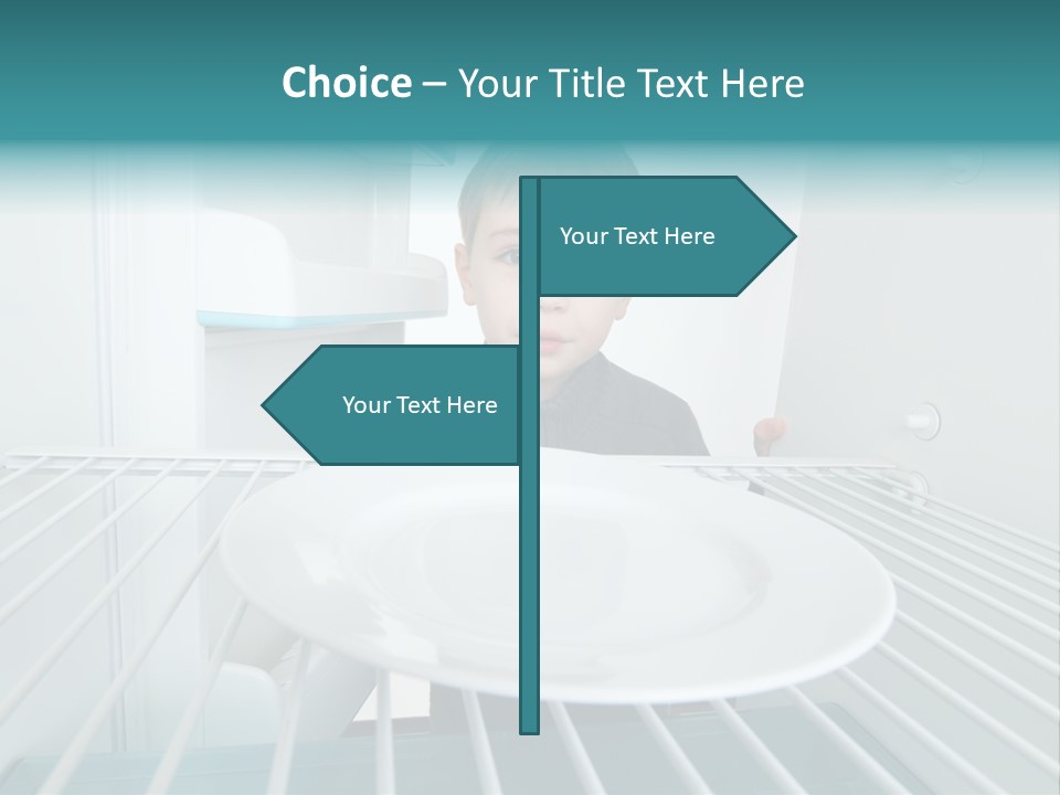 Hungry White Empty PowerPoint Template