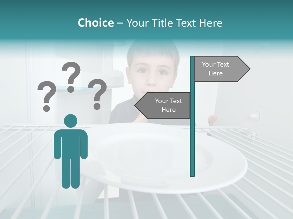 Hungry White Empty PowerPoint Template