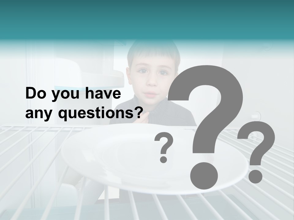 Hungry White Empty PowerPoint Template