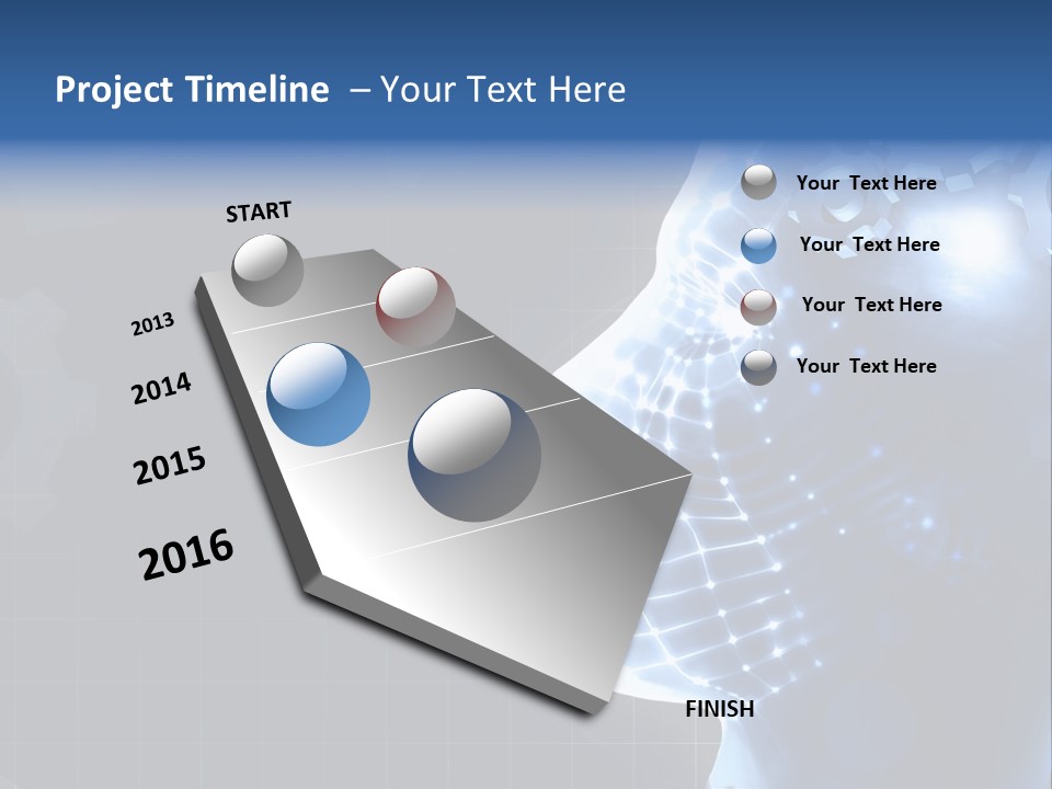 A Person's Head With Gears In The Background PowerPoint Template