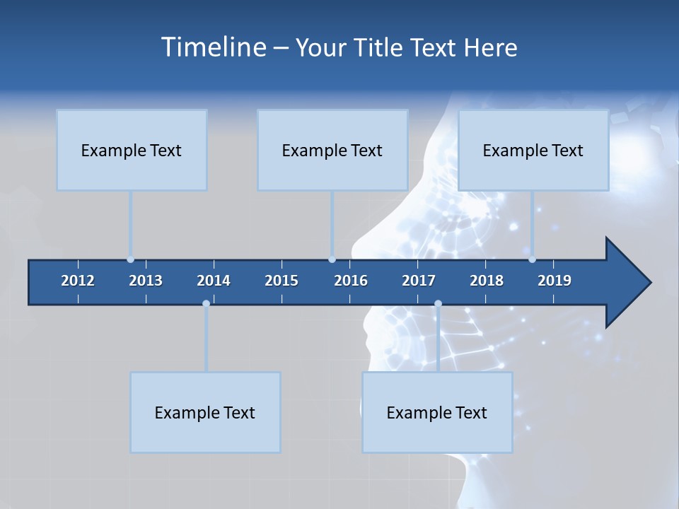 A Person's Head With Gears In The Background PowerPoint Template
