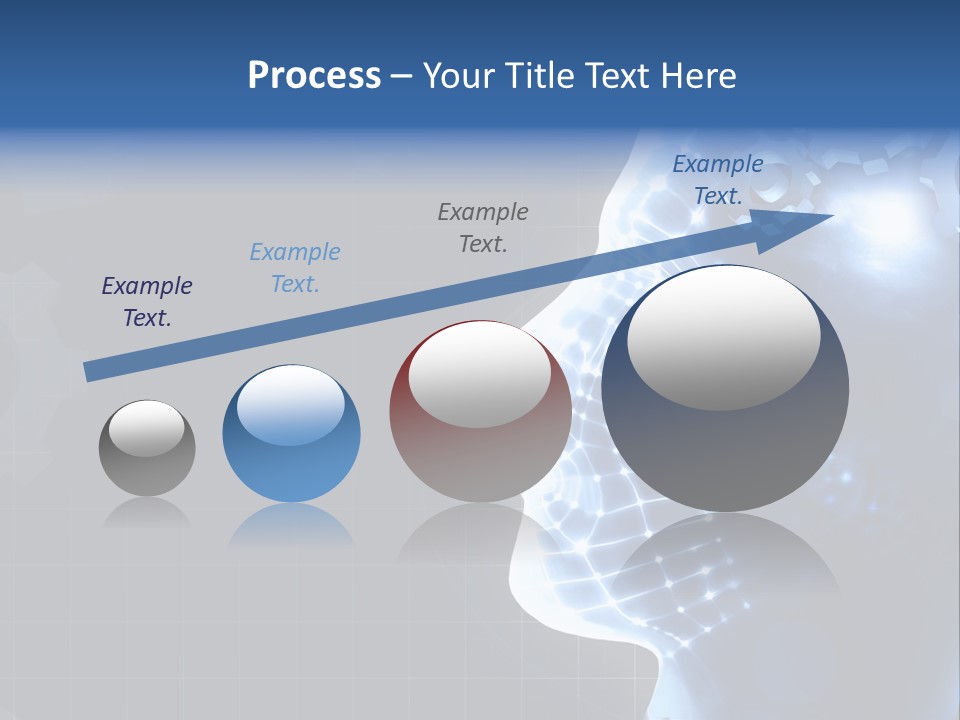 A Person's Head With Gears In The Background PowerPoint Template