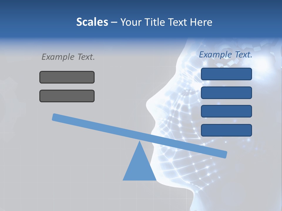 A Person's Head With Gears In The Background PowerPoint Template