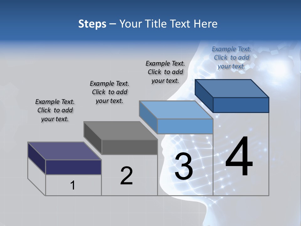 A Person's Head With Gears In The Background PowerPoint Template