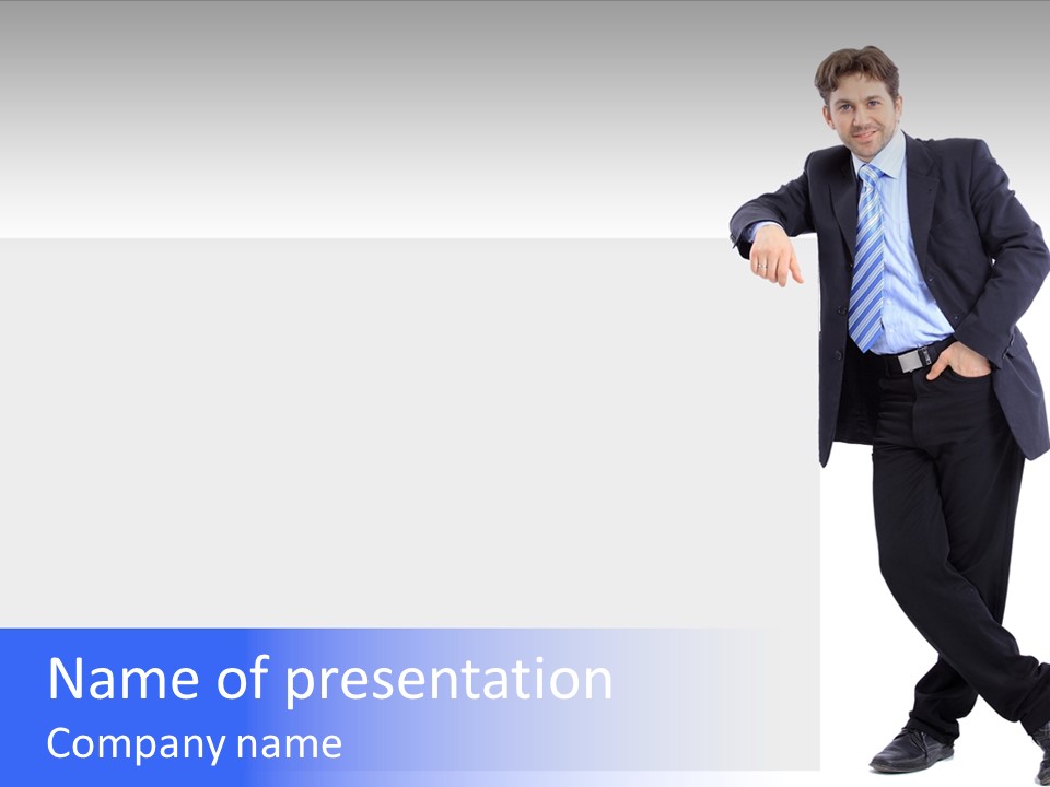 Person Looking Happy PowerPoint Template
