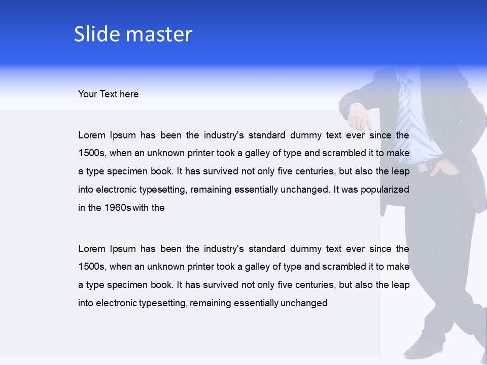 Person Looking Happy PowerPoint Template