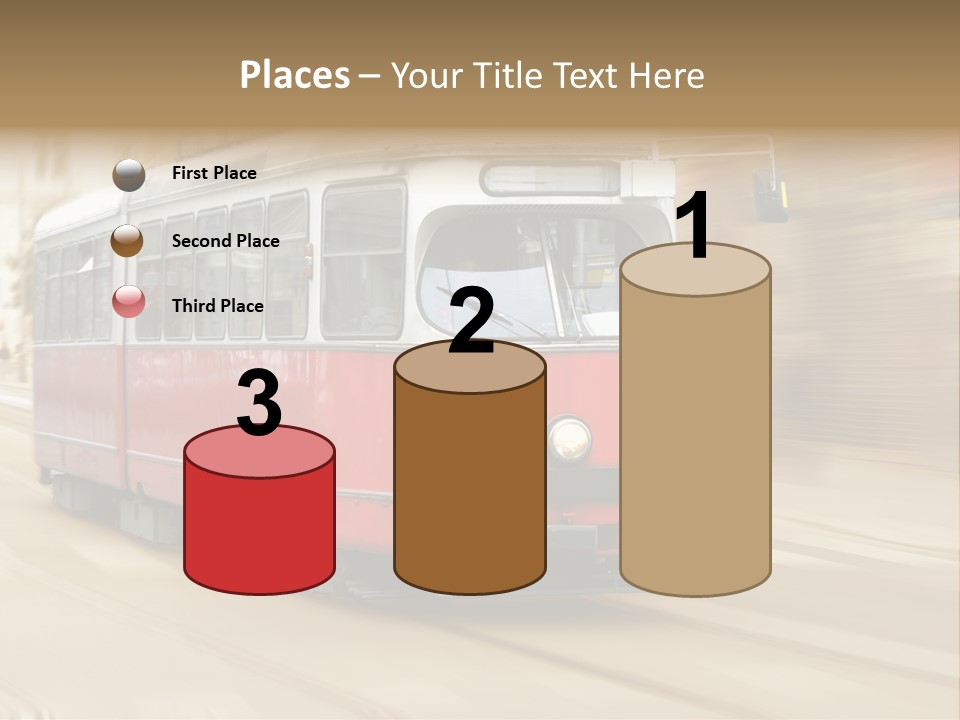 Vintage Train Cityscape PowerPoint Template