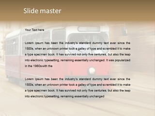 Vintage Train Cityscape PowerPoint Template