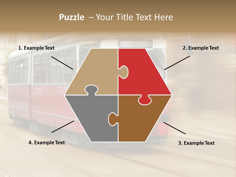 Vintage Train Cityscape PowerPoint Template