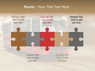 Vintage Train Cityscape PowerPoint Template