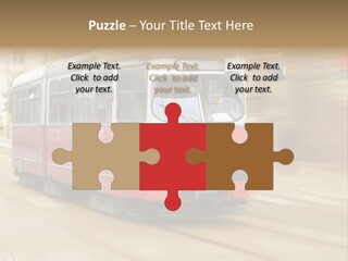 Vintage Train Cityscape PowerPoint Template