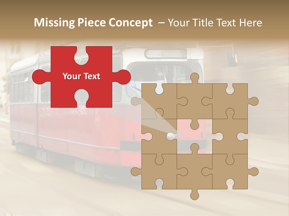 Vintage Train Cityscape PowerPoint Template