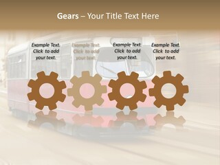 Vintage Train Cityscape PowerPoint Template