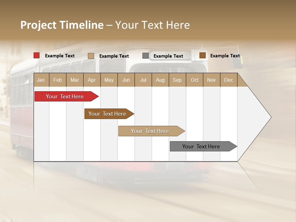 Vintage Train Cityscape PowerPoint Template