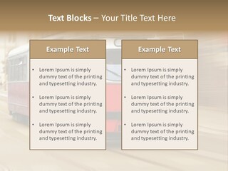 Vintage Train Cityscape PowerPoint Template